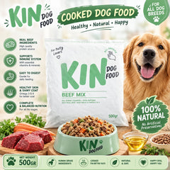 KINDOGFOOD Makanan Anjing Cooked MIXER Beef 500GR no type Tidak ada merek 