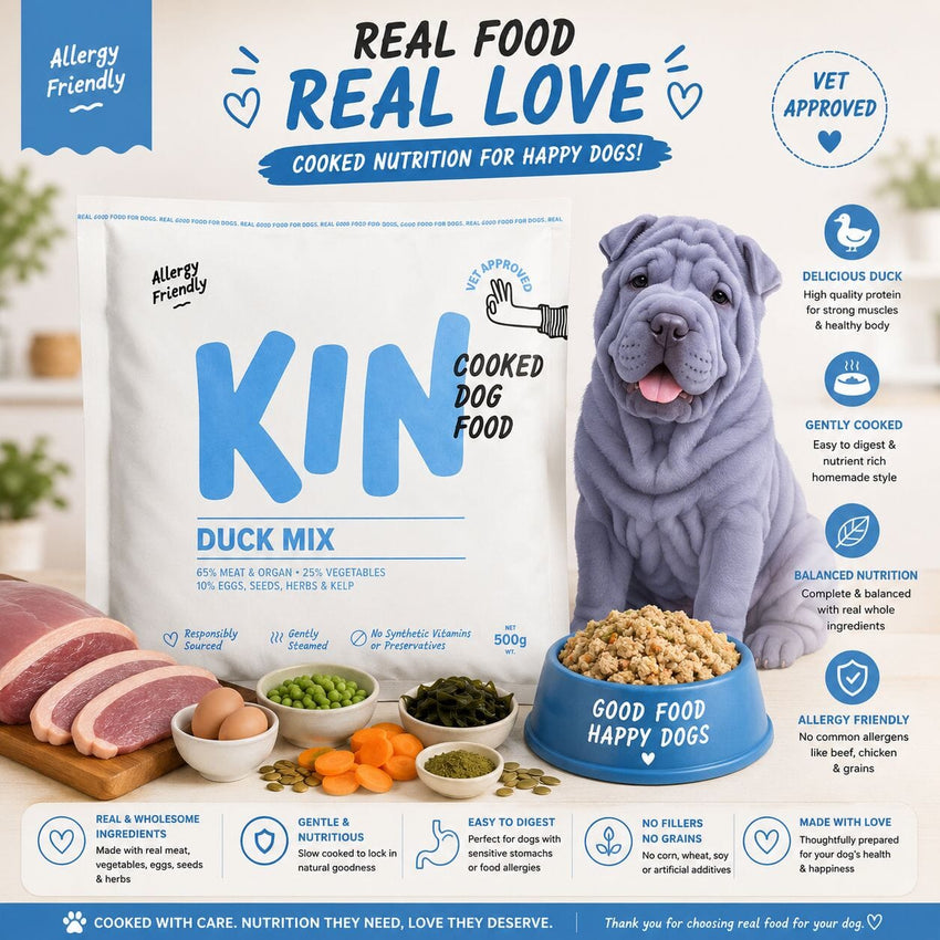 KINDOGFOOD Makanan Anjing Cooked Mixer Duck 500gr no type Tidak ada merek 