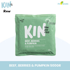 KINDOGFOOD Makanan Anjing RAW Beef Berries and Pumpkin 500gr no type Tidak ada merek 