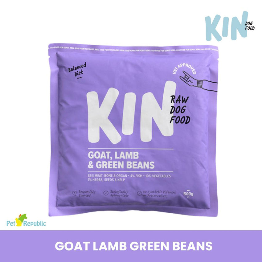 KINDOGFOOD Makanan Anjing Raw GOAT, Lamb and Green Beans 500gr no type Tidak ada merek 