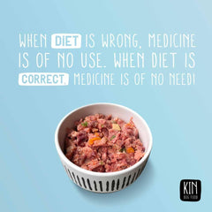 KINDOGFOOD Makanan Anjing RAW Lamb, Rabbit and Spinach 500GR no type Tidak ada merek 