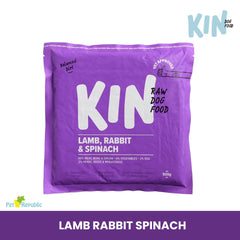 KINDOGFOOD Makanan Anjing RAW Lamb, Rabbit and Spinach 500GR no type Tidak ada merek 