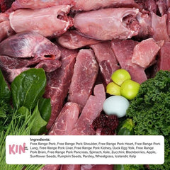 KINDOGFOOD Makanan Anjing RAW Pork, Duck and Apple 500GR no type Tidak ada merek 