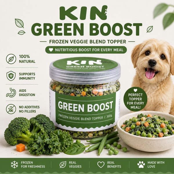 KINDOGFOOD Makanan Anjing Topper Green Boost 300g no type Tidak ada merek 
