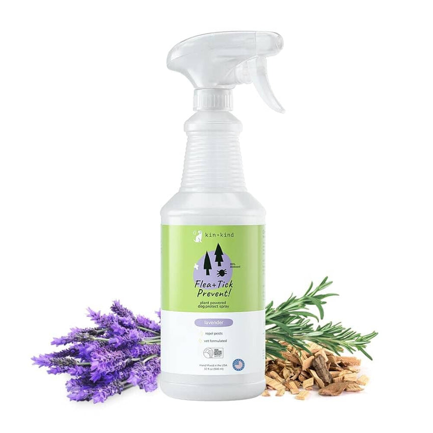 KIN+KIND Obat Anjing Kucing Flea and Tick Spray Lemongrass 946ml no type Tidak ada merek 