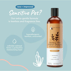 KIN+KIND Shampoo Anjing Kucing Sensitive Natural Oatmeal 354ml no type Tidak ada merek 