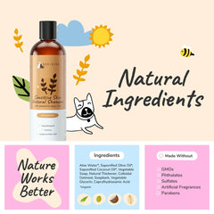 KIN+KIND Shampoo Anjing Kucing Sensitive Natural Oatmeal 354ml no type Tidak ada merek 