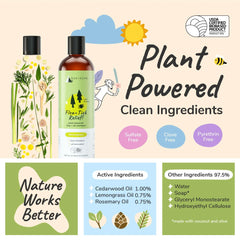 KIN+KIND Shampoo Kutu Anjing Flea and Tick Lemongrass 345ml Grooming Pet Care Kin and Kind 