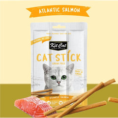 KITCAT Snack Kucing Cat Stick Atlantic Salmon 15gr no type Tidak ada merek 