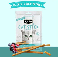 KITCAT Snack Kucing Cat Stick Chicken and Wild Berries 15gr no type Tidak ada merek 