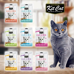 KITCAT Snack Kucing Cat Stick Salmon and Katsuobushi 15gr no type Tidak ada merek 
