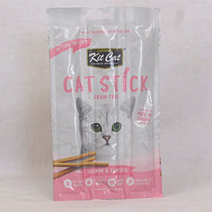 KITCAT Snack Kucing Cat Stick Salmon and Seafood 15gr no type Tidak ada merek 