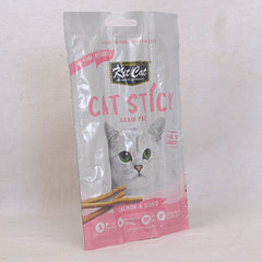 KITCAT Snack Kucing Cat Stick Salmon and Seafood 15gr no type Tidak ada merek 