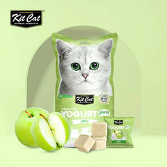 KITCAT Snack Kucing Freeze Dried Yogurt Yums Apple 10g - Pet Republic Indonesia