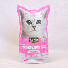 KITCAT Snack Kucing Freeze Dried Yogurt Yums Cranberry 10g - Pet Republic Indonesia