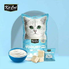 KITCAT Snack Kucing Freeze Dried Yogurt Yums Original 10g no type Tidak ada merek 