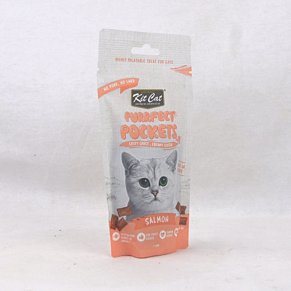 KITCAT Snack Kucing Purrfect Pockets Salmon 60gr no type Tidak ada merek 