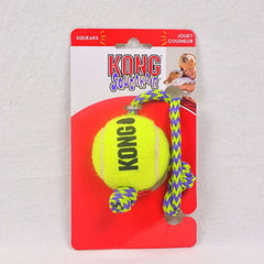 KONG AST21 Mainan Anjing Squeakair Tennis Ball with Rope Medium no type Tidak ada merek 