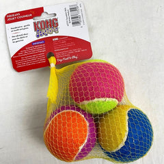KONG AST2Y Mainan Anjing SqueakAir Birthday Balls 3pcs Medium no type Tidak ada merek 