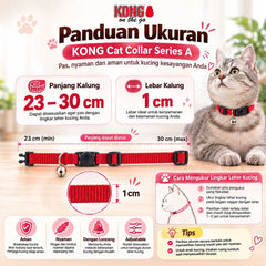 KONG Kalung Kucing Cat Collar Series A5 Grey Pet Collar and Leash Tidak ada merek 