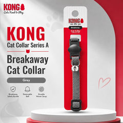 KONG Kalung Kucing Cat Collar Series A5 Grey Pet Collar and Leash Tidak ada merek 