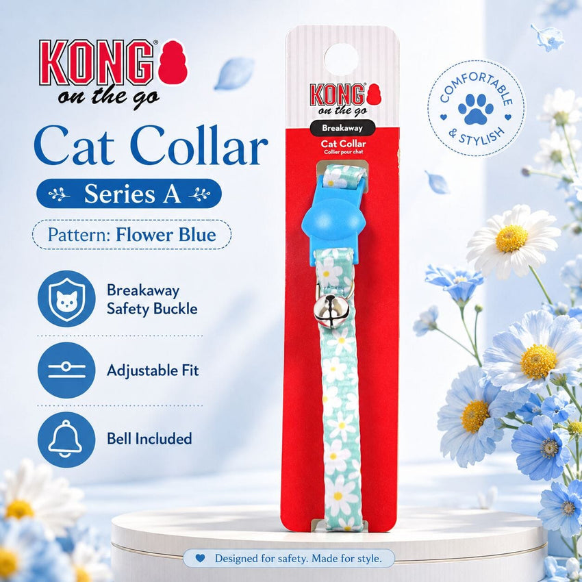 KONG Kalung Kucing Cat Collar Series E10 Tosca Flower Pet Collar and Leash Pet Republic Indonesia 