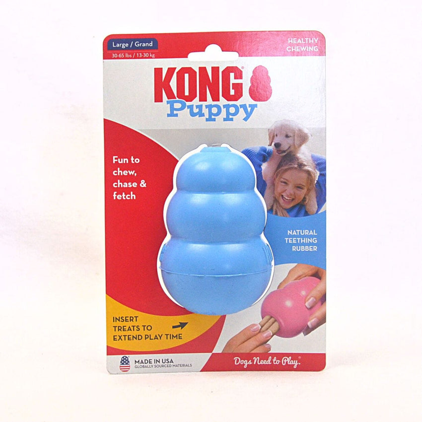 KONG KP1 Mainan Anjing Puppy Large Blue For 13-30kg Dog Toy Tidak ada merek 