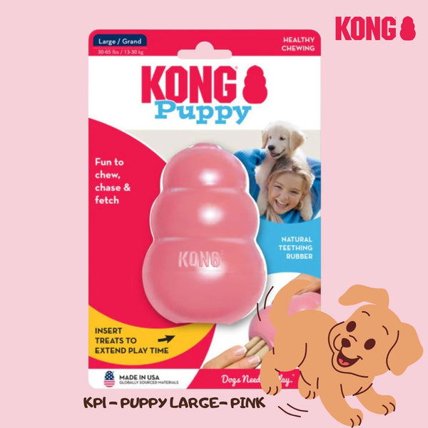 KONG KP1 Mainan Anjing Puppy Large Pink For 13-30kg no type Tidak ada merek 