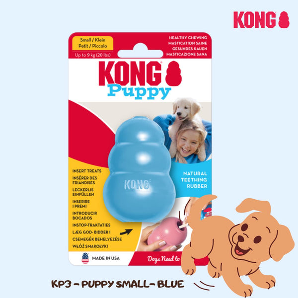 KONG KP3 Mainan Anakan Anjing PUPPY Small Blue Up To 9kg Dog Toy Tidak ada merek 