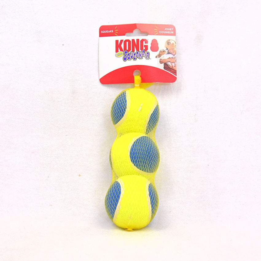 KONG Mainan Anjing AUT2 Ultra Squeak Air Ball Medium 3pcs no type Tidak ada merek 