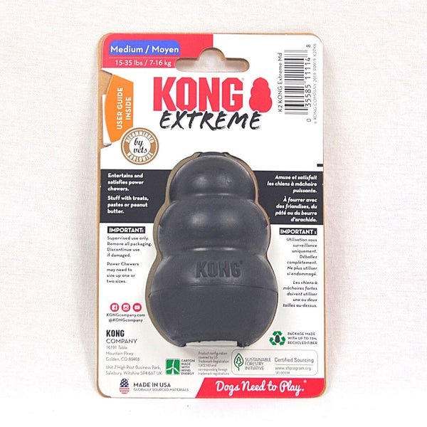 KONG Mainan Anjing K2 Extreme Medium Black no type Tidak ada merek 