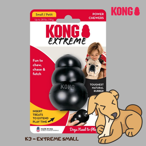 KONG Mainan Anjing K3 Extreme Small no type Tidak ada merek 