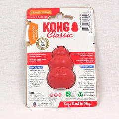 KONG Mainan Anjing T4 Classic Xsmall no type Tidak ada merek 
