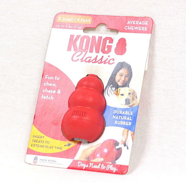 KONG Mainan Anjing T4 Classic Xsmall no type Tidak ada merek 