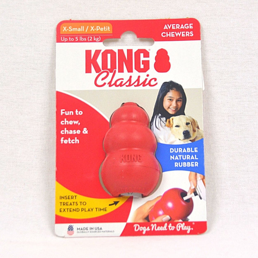 KONG Mainan Anjing T4 Classic Xsmall no type Tidak ada merek 