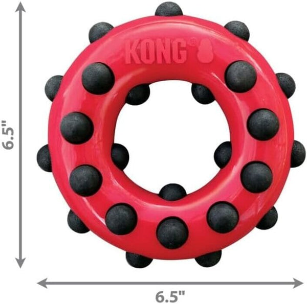KONG Mainan Anjing TDD11 Dotz Circle Large no type Tidak ada merek 