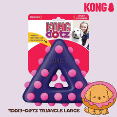 KONG Mainan Anjing TDD13 Dotz Triangle LARGE no type Tidak ada merek 