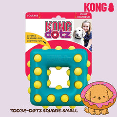 KONG Mainan Anjing TDD32 Dotz Square Small no type Tidak ada merek 