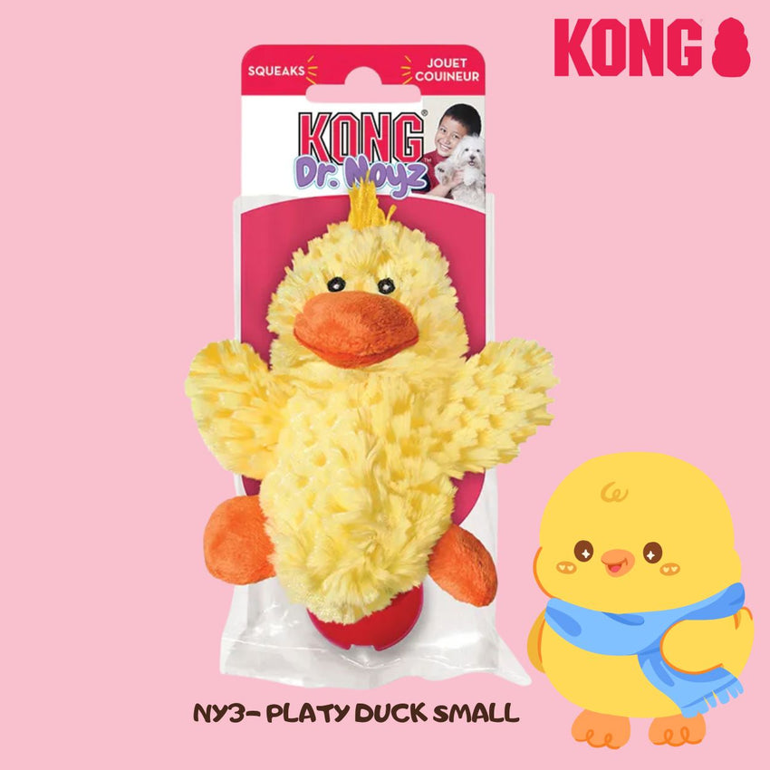 KONG NY3 Mainan Anjing Platy Duck Small Dog Toy Tidak ada merek 