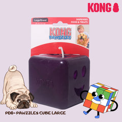 KONG PD11 Mainan Anjing Pawzzles Cube Purple Large Dog Toy Tidak ada merek 