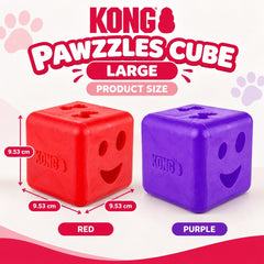 KONG PD11 Mainan Anjing Pawzzles Cube Purple Large Dog Toy Tidak ada merek 