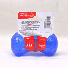 KONG PSD3 Mainan Anjing Squeezz Dumbbell Small Blue Dog Toy Tidak ada merek 