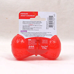KONG PSD3 Mainan Anjing Squeezz Dumbbell Small Red no type Tidak ada merek 