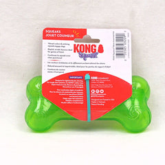 KONG PSN2 Mainan Anjing Squeezz Bone Medium Green no type Tidak ada merek 