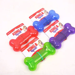 KONG PSN2 Mainan Anjing Squeezz Bone Medium Green no type Tidak ada merek 