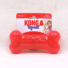 KONG PSN2 Mainan Anjing Squeezz Bone Medium Red Dog Toy Tidak ada merek 