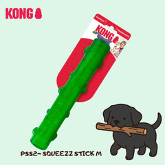 KONG PSS2 Mainan Anjing Squeezz Stick Medium Green Dog Toy Tidak ada merek 