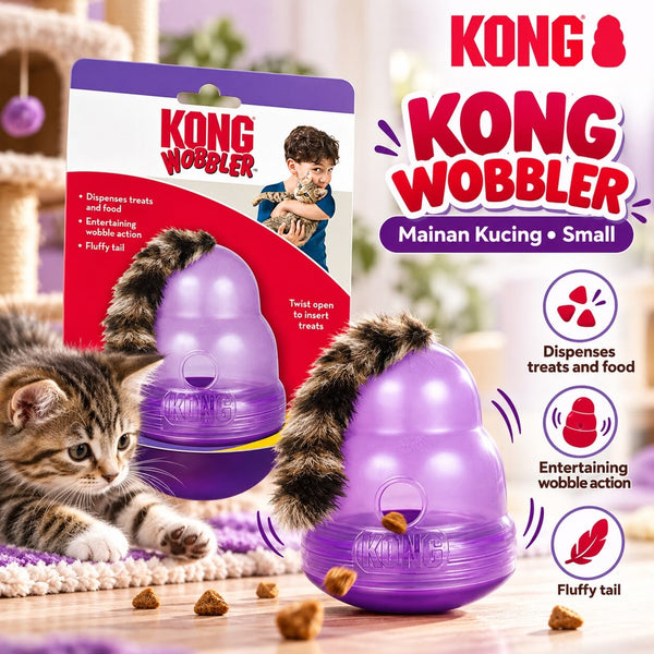 KONG PW4 Mainan Kucing Cat Wobbler Small no type Tidak ada merek 