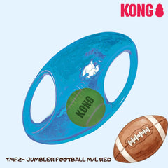 KONG TMF2 Mainan Anjing Jumbler Football Medium Large BLUE no type Tidak ada merek 