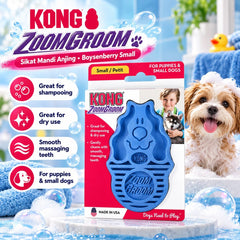 KONG ZG21 Sikat Mandi Anjing ZOOMGROOM Boysenberry Small no type Tidak ada merek 